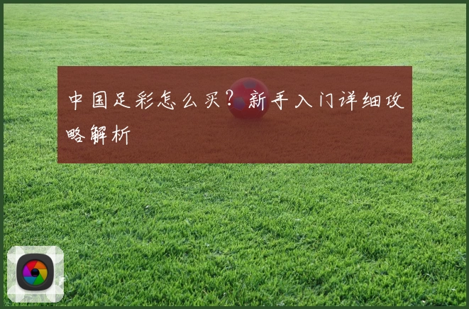 中国足彩怎么买?新手入门详细攻略解析